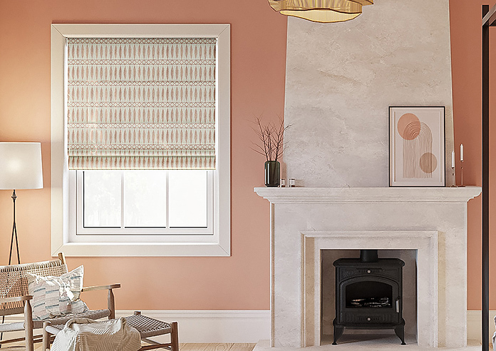 Nazca, Rose Gold - Twist&Fit Roman Blind - Image 3
